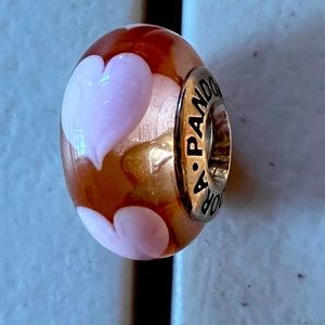 Pandora Pink Heart Murano charm